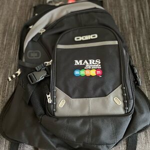 OGIO Black and Gray Backpack with Mars Logo